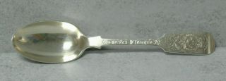 1904 Royal Guernsey Militia Shooting Spoon Res W Trinder Channel Islands Silver