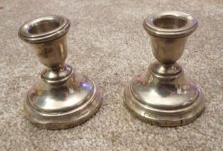 Solid Silver Candlesticks By Sanders And Mackenzie