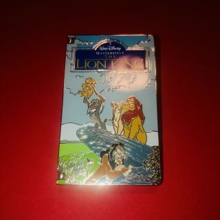 Disney The Lion King Vhs Retro Cassette Tape Dlr Quarterly Series Le 1500 Pin