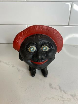 1930s Vintage Coin Bank Save And Smile Money Bank - Made In England