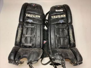 Vaughn Vpg Reflex Vintage Sr Ice Hockey Goalie Leg Pads 34” 12” Wide Stand Up