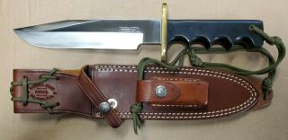 Randall Made Knife Model 14 Attack Military Style Combat Knife Black Micarta