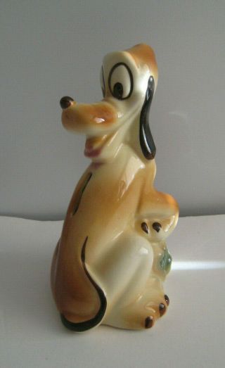 Disney Pluto Vintage Ceramic Bank 7 "