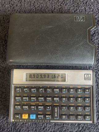 Vintage Hewlett Packard Hp 11c Scientific Calculator In
