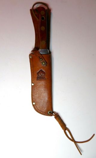 Puma Fixed Blade Hunting Knife Auto Messer D.  B.  G.  M.  With Leather Sheath