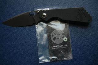 M.  Strider Sng Prometheus Design Werx Pdw - Mando Black Out - Psf27 Blade Knife
