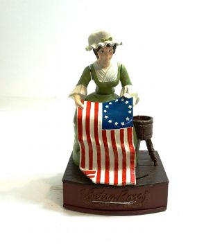 Betsy Ross Cast Iron Mechanical Bank 1776 - 1976 Limited Edition 242 Of 500 As - Is