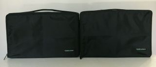 Vintage Black Case Logic 60 Cd Jewel Carrying Case Nylon Bag W/ Inserts (x2) Dj