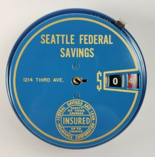 Vtg.  Add O Bank Automatic Adding Coin Advertising Seattle Federal Savings
