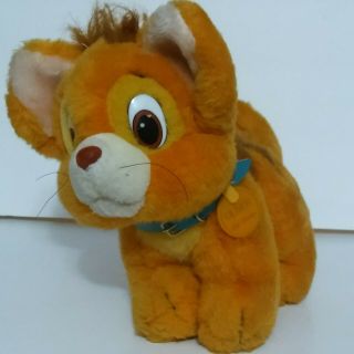 Vtg 1988 Disney Oliver And Company 5th Avenue Plush Orange Cat Stuffed Animal