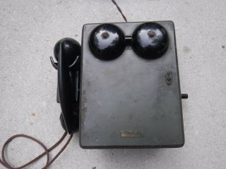 Vintage Western Electric 300n Wall Crank Telephone Us Military Wwi