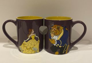 Disney - Beauty & The Beast - Classic Heart True Love Ceramic 12 Oz Mug Set