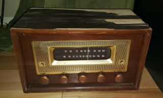 Vintage David Bogen Co.  Inc Ny Model Rr500 Series E - 64 Tube Radio As - Is 117v 95w