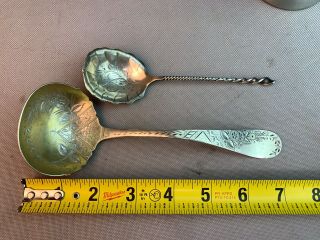 2 Towle Sterling Silver Aesthetic Victorian Spoons Ladle 80g Scrap