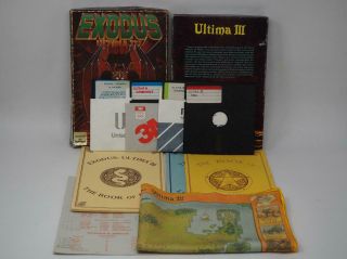 Vintage Commodore 64 Exodus Ultima Iii Software Video Game