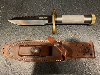 Randall Made Knife Model 18 “ Survival - Attack ” 5 1/2 Inch Blade Wth Compass