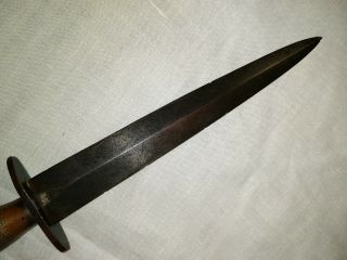 Vintage Fairbairn Sykes Fighting Knife Wilkinson Sword Co.  London Dagger No Case 2