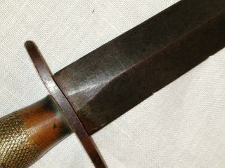 Vintage Fairbairn Sykes Fighting Knife Wilkinson Sword Co.  London Dagger No Case 3