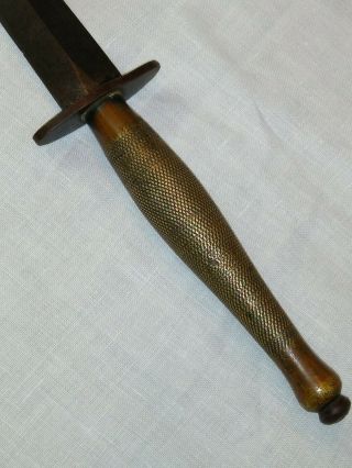 Vintage Fairbairn Sykes Fighting Knife Wilkinson Sword Co.  London Dagger No Case 6