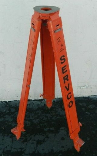 Vintage Servco Extendable Leg Surveyor Surveying Tripod