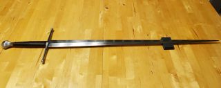 Albion Talhoffer Medieval Sword With Waisted Oxblood Grip - Oakeshott Type Xv