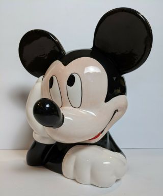 Disney Treasure Craft Mickey Mouse Face Cookie Jar