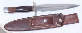 Randall Knife 2 8 " Blade 1970 Ruff Back Sheath Stainless Stiletto