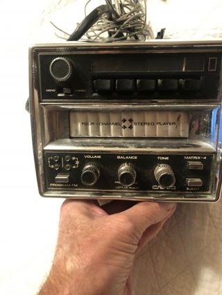 Vintage Craig Car Truck Floor Mount Am - Fm Radio 8 Track Stereo