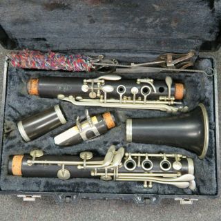 Vintage Noblet Paris Wood Clarinet 905a Made In Franc Leblanc France