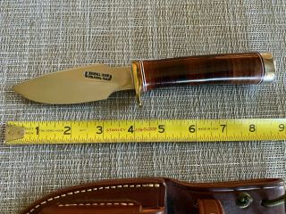 Randall Made Model 11 - 4 " Alaskan Skinner " Knife With Sheath And Padded Case