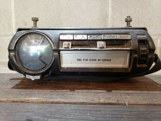 Vintage Panasonic 8 Track Fm Car Stereo Radio System Model Cq - 880eu