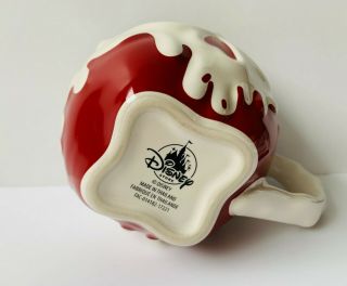 Disney Store Snow White & Seven Dwarfs Poison Apple Ceramic Sculptured Mug Shiny 3