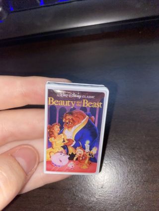 Walt Disney Pin Home Video Vhs Case Mystery Box Beauty & And The Beast Belle