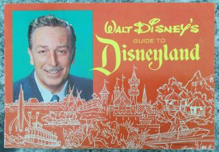 Vintage 1960s Collectible Walt Disney’s Guide To Disneyland Souvenir Book