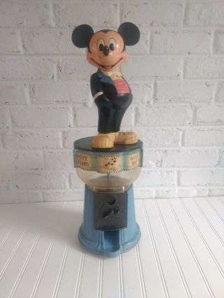 Vintage Mickey Mouse Gumball Machine 60 Years Limited Edition Superior 24” Tall