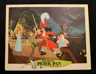 Peter Pan Lobby Card R71 Walt Disney Productions Peter Vs.  Hook