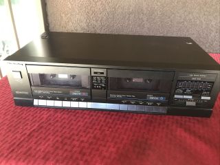 Vintage Technics Rs - D170w Stereo Double Cassette Deck With Recording/tested
