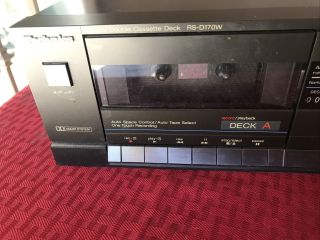 Vintage TECHNICS RS - D170w stereo Double Cassette Deck with Recording/Tested 2