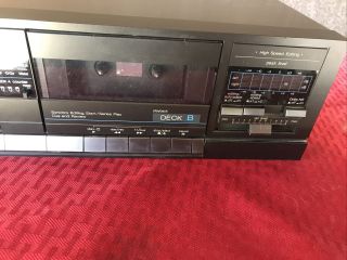 Vintage TECHNICS RS - D170w stereo Double Cassette Deck with Recording/Tested 3