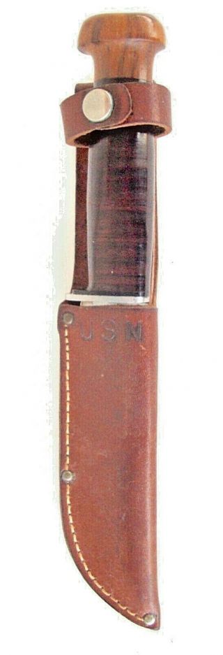 M I N T Ww2 Navy Robeson Shuredge No.  20 Fighting Knife W/usn Sheath