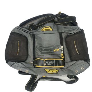 Jt Paintball Duffel Bag Black Grey Vintage Shoulder Carry Strap Zippered Pockets