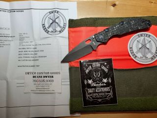 Strider Knives Duane Dwyer Custom Bbnl Tanto V Grind M390 - Frag Pattern