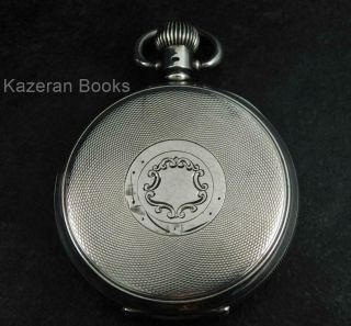 Vintage Hw Williamson Hallmarked Solid Silver Keyless Open Face Fob Pocket Watch