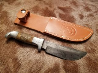 R H Ruana Custom 14b M Knife 5 " Blade - Sheath