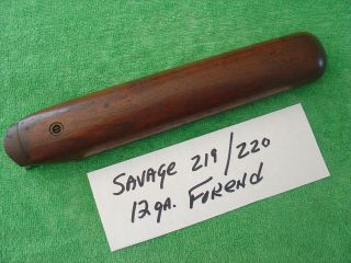 Vintage Savage 219/220 12 Gauge Fore - End And Iron Head With Hardware For Arm.