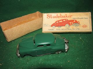 Vintage Tin Windup - " Studebaker " Coupe - Occupied Japan - Box - 1940 