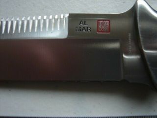 Vintage ' Al Mar Sere Seki Japan Fighting Dagger Knife Sheath 3