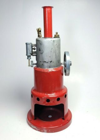 Vintage 1940 - 50s The Robert Fulton Line Vertical Steam Engine Toy Marvindustries
