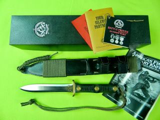 Us Ek Korea Ww2 Vietnam Commemorative Commando Fighting Knife W/ Sheath Box 1