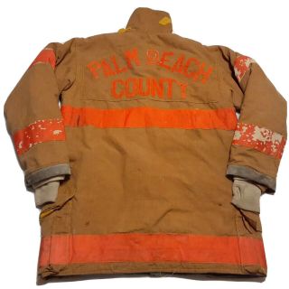 Vintage Morning Pride Firefighter Turnout Bunker Jacket Palm Beach County ‘96 Fl